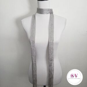 Wrap around silver scarf